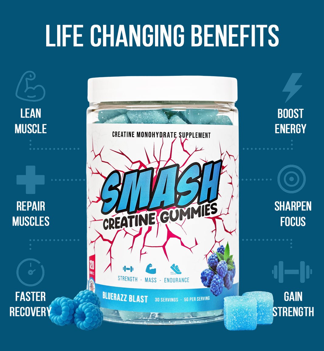 Smash Creatine Gummies - 860012538478 - Smash.com