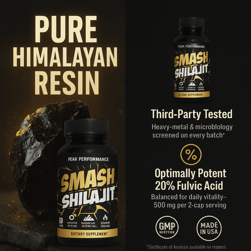 Smash Shilajit — Pure Himalayan Power, Optimally Potent - 199284748569 - Smash.com