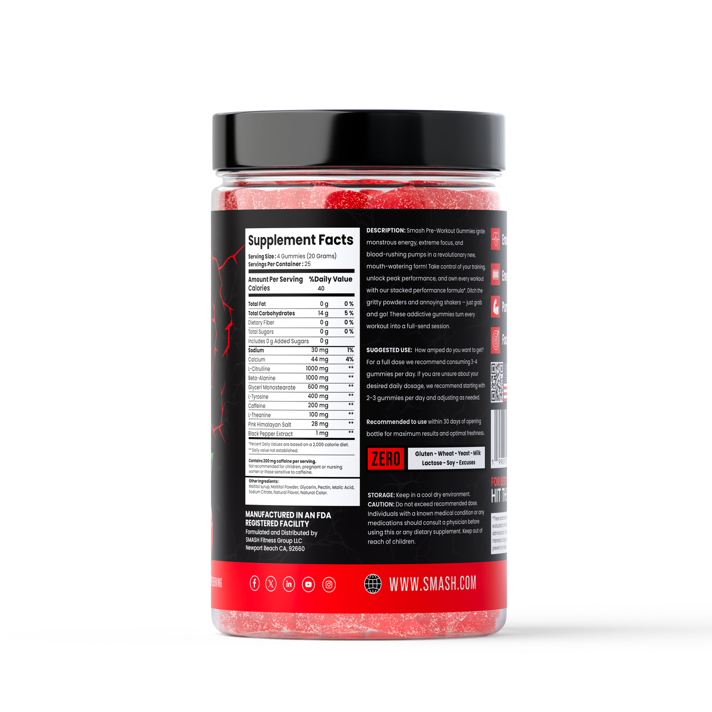 Smash Pre Workout Gummies