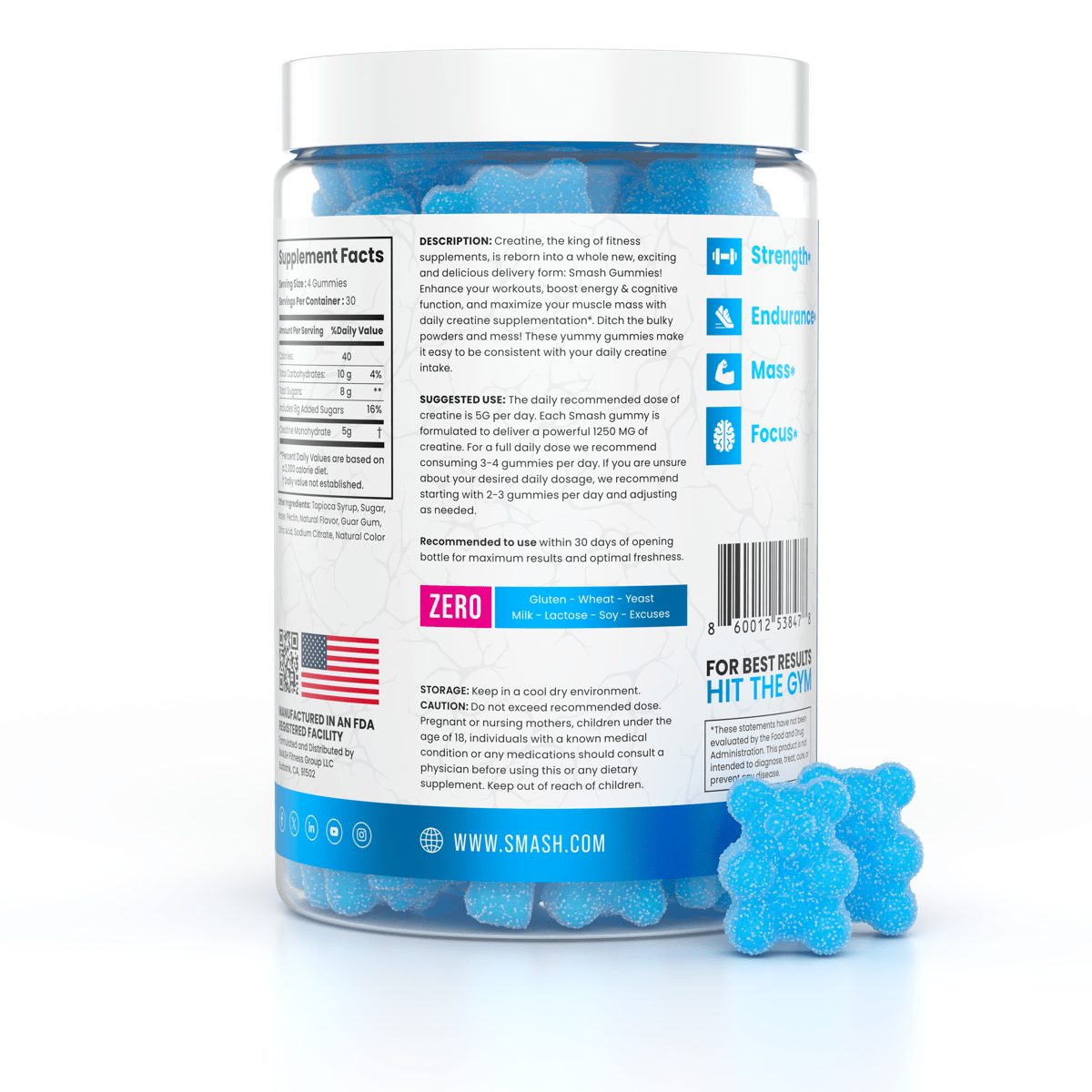 Smash Creatine Gummies - 860012538478 - Smash.com