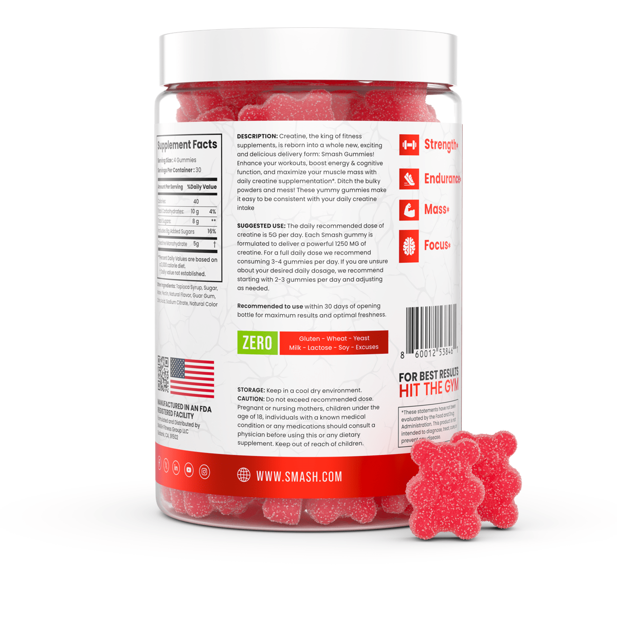Smash Creatine Gummies - 860012538478 - Smash.com