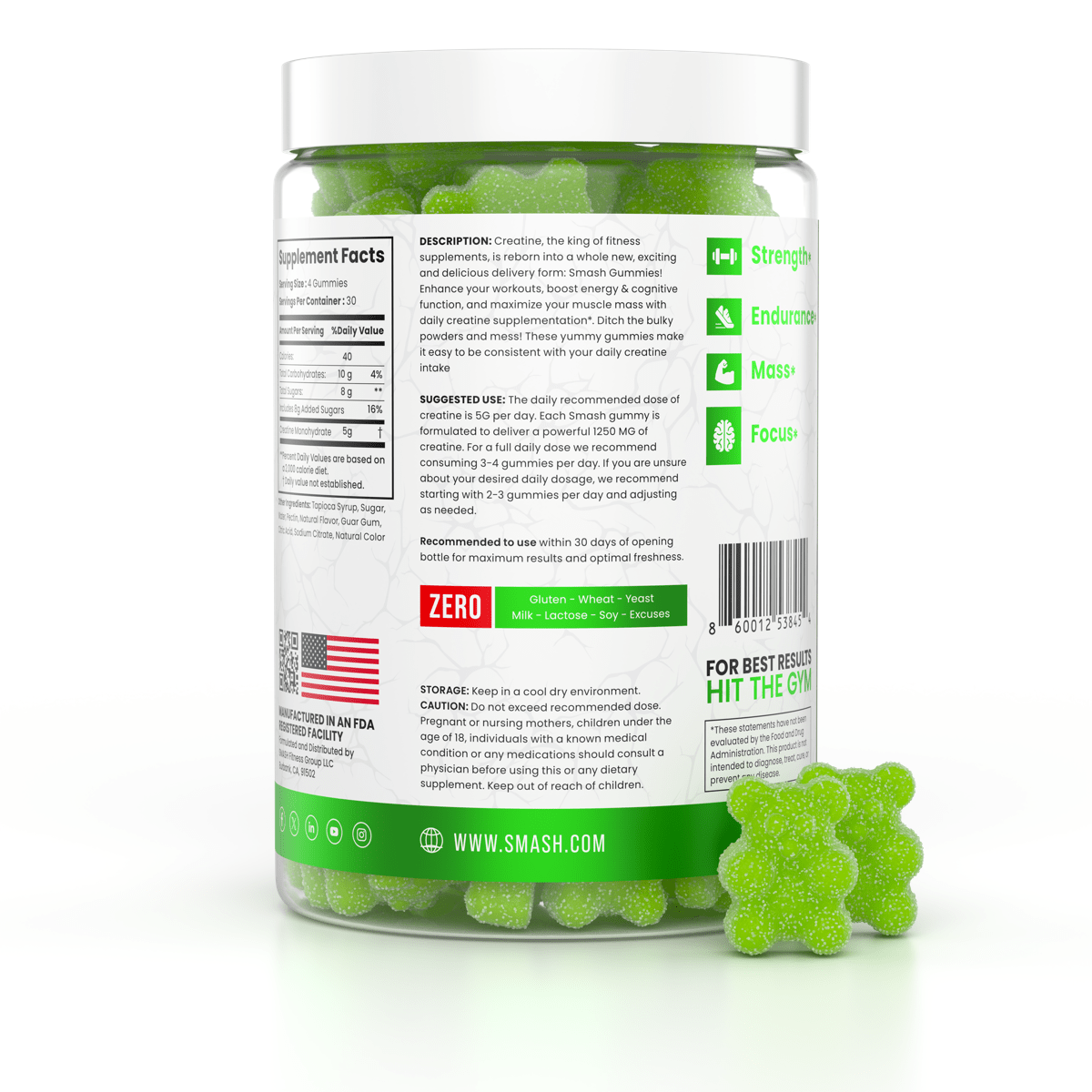 Smash Creatine Gummies - 860012538478 - Smash.com