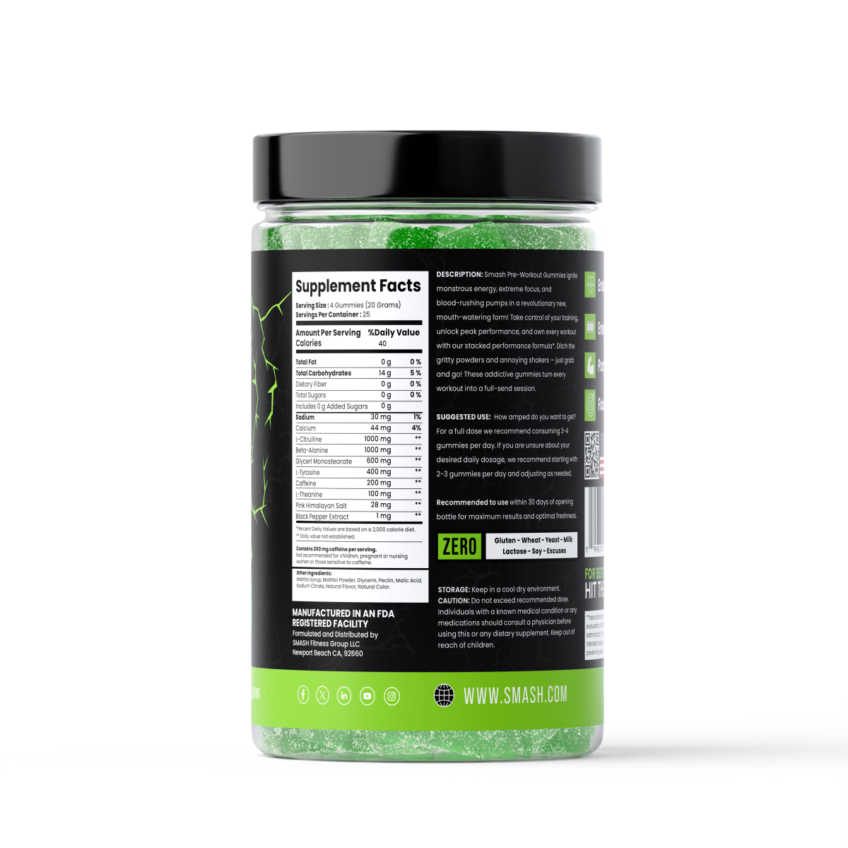 Smash Pre Workout Gummies -  - Smash.com
