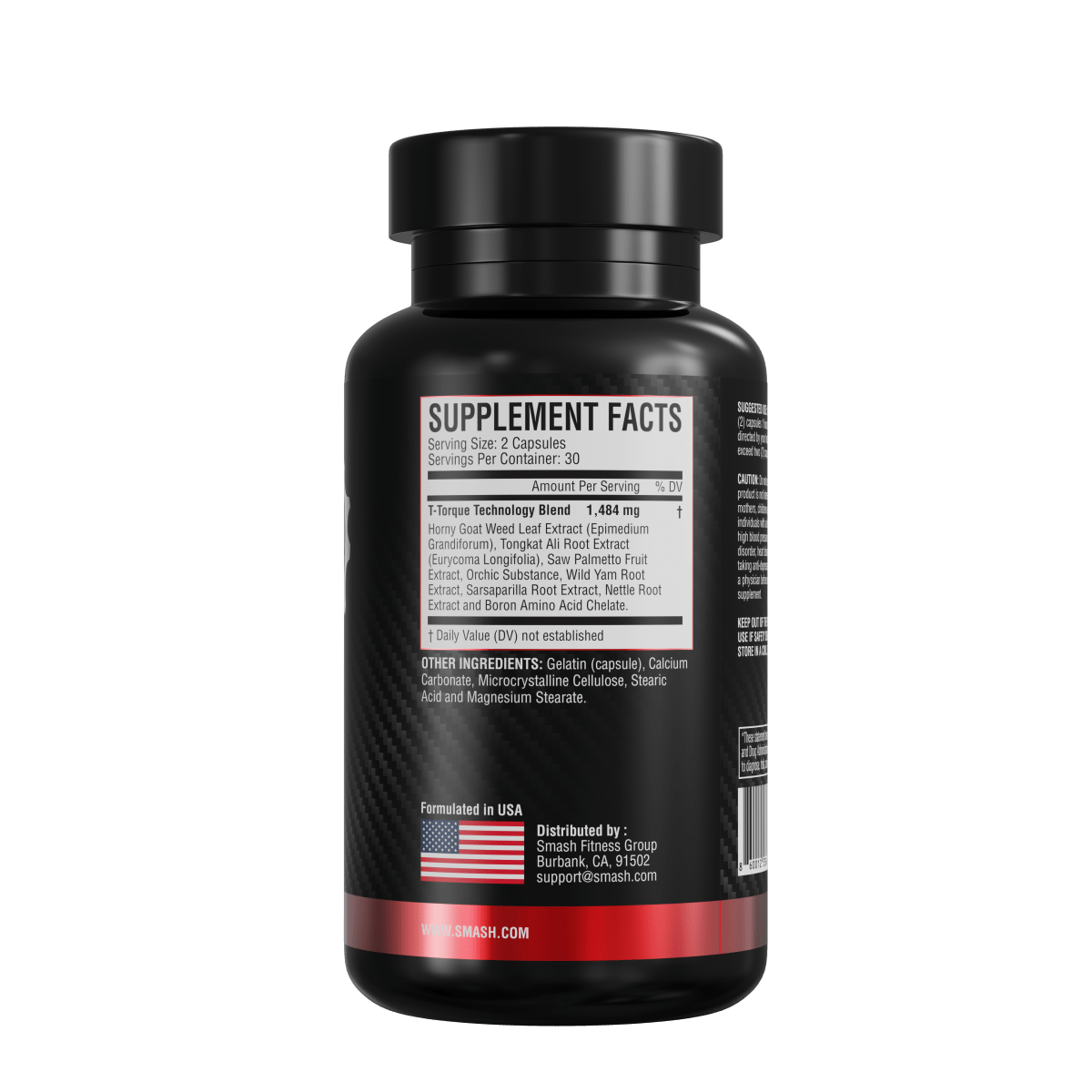 Smash Torque Testo Booster – Powered by T - Torque™ Technology for Men’s Peak Performance - 860012538485 - Smash.com