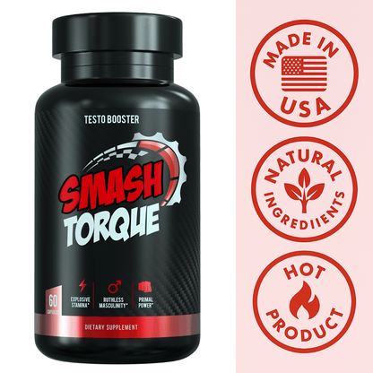 Smash Torque Testo Booster – Powered by T - Torque™ Technology for Men’s Peak Performance - 860012538485 - Smash.com