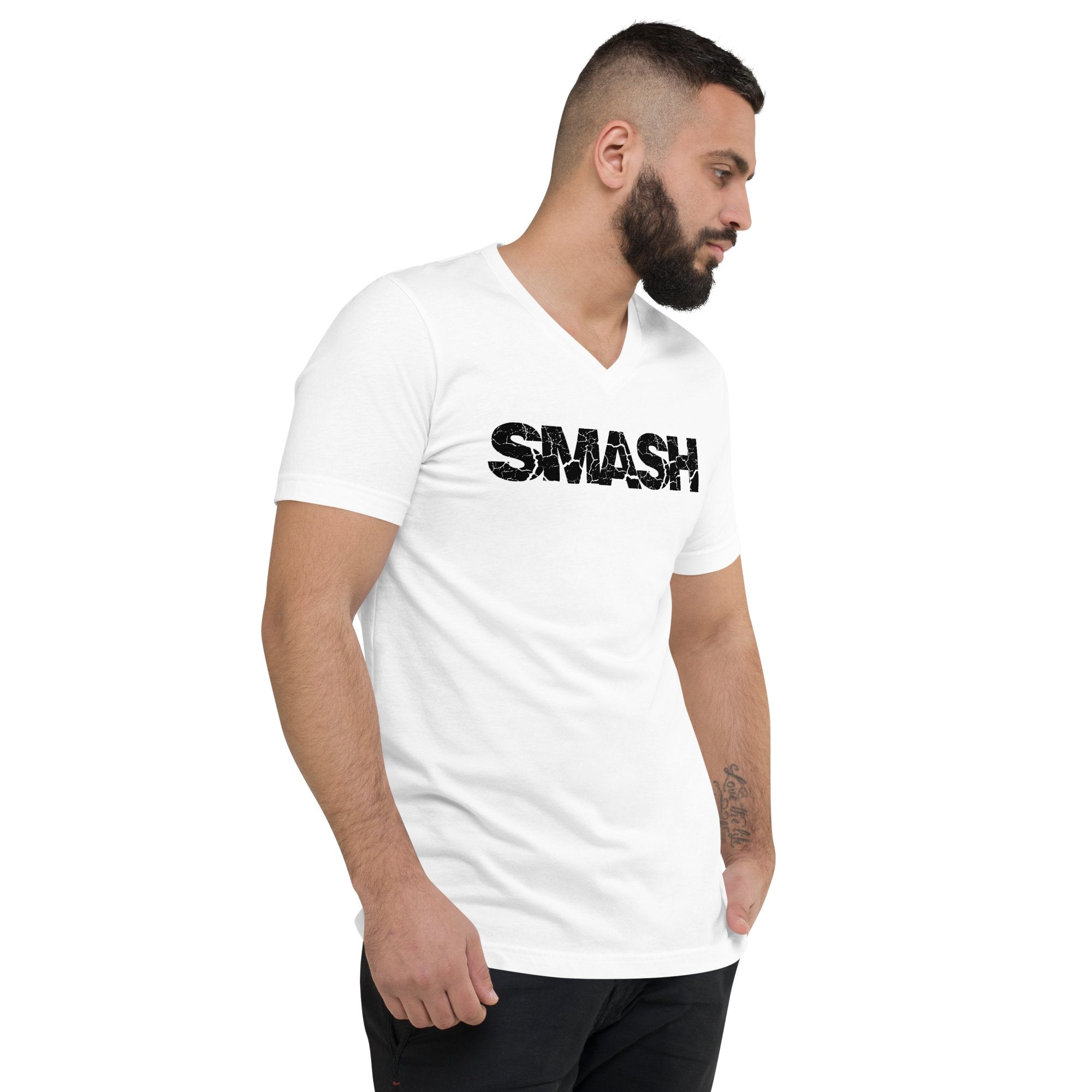 Unisex Short Sleeve V - Neck T-Shirt - Smash.com